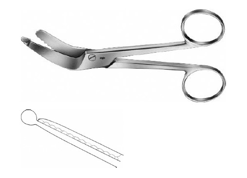 Гіпсові ножиці для перев’язки 160 мм